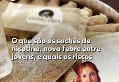 Sachês de nicotina coloridos com embalagem moderna sugerindo bem-estar e performance cognitiva