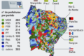 Mapa do Nordeste com indicadores de pesquisas eleitorais 2026 e impacto nos negócios