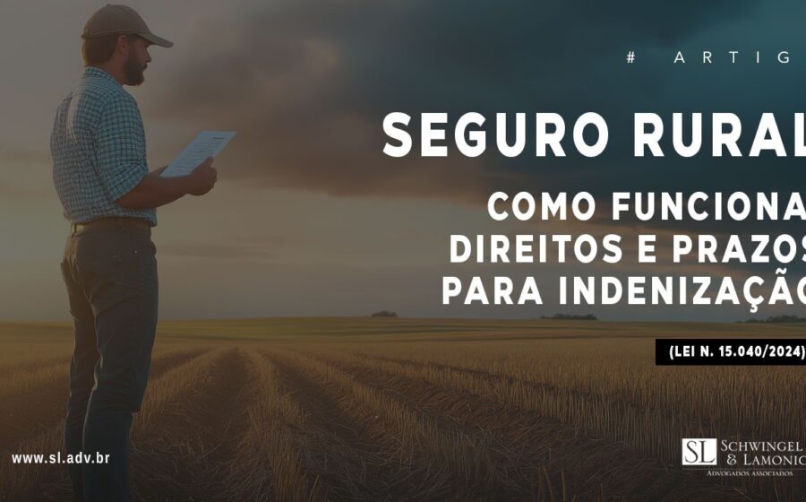 Produtor rural analisa documento da Lei 15.526 sobre seguro agrícola no Brasil