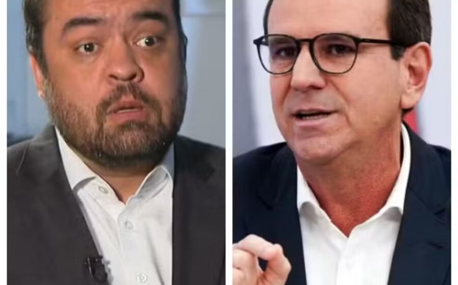 Debate televisionado entre Eduardo Paes e Marcelo Ruas para governo do Rio de Janeiro