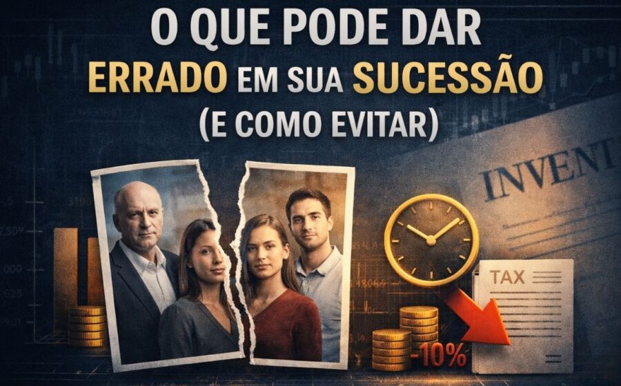 Família reunida analisando documentos de sucessão patrimonial com expressão preocupada
