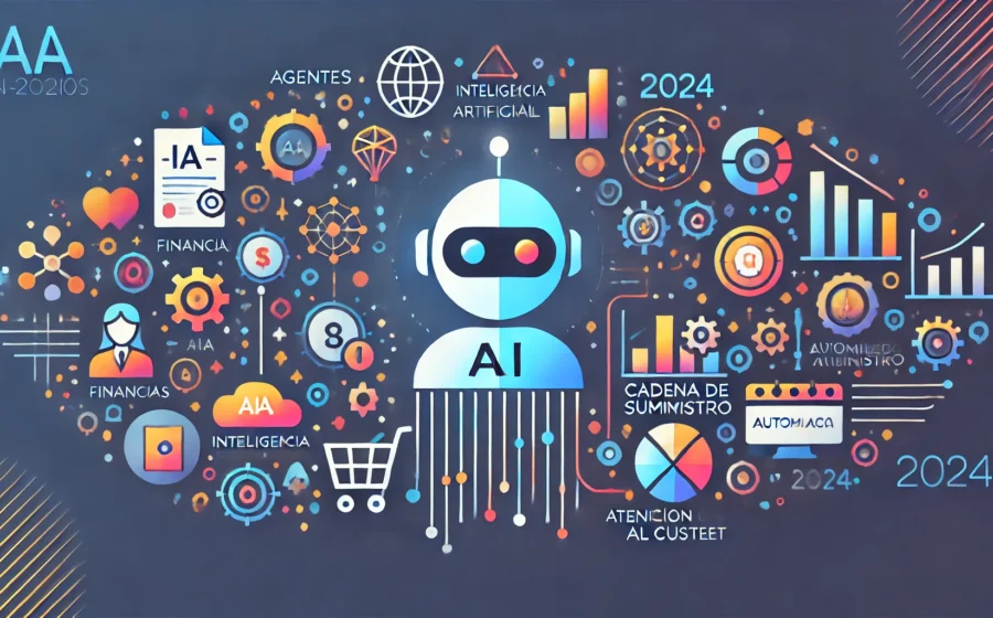 Robô de IA escolhendo produtos em interface digital sem intervenção humana