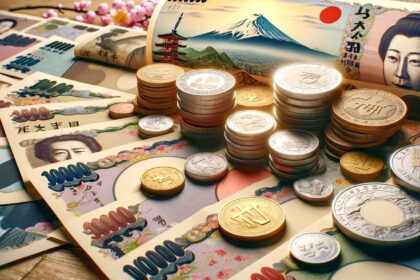Gráfico mostra iene japonês enfraquecido apesar de alta de juros do Banco do Japão para 1,25%
