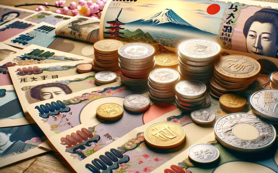 Gráfico mostra iene japonês enfraquecido apesar de alta de juros do Banco do Japão para 1,25%