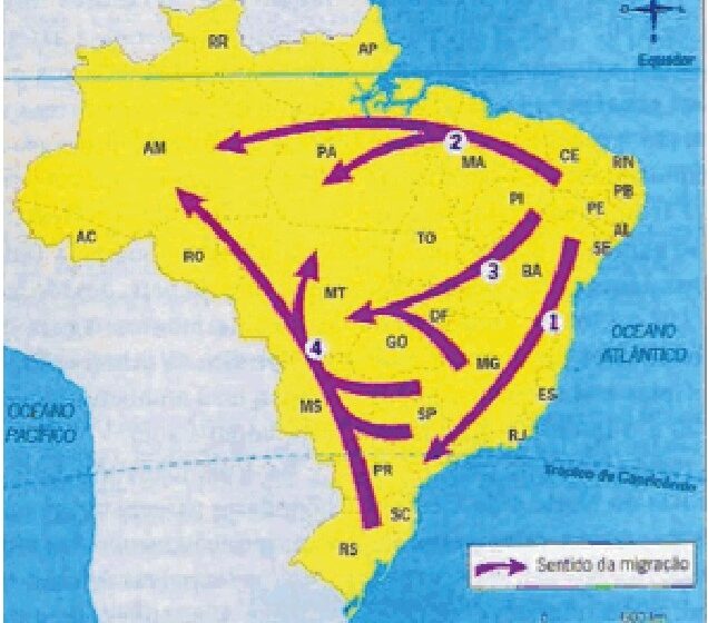 Mapa do Brasil destaca Nordeste e Minas Gerais com rotas de candidatos à Presidência