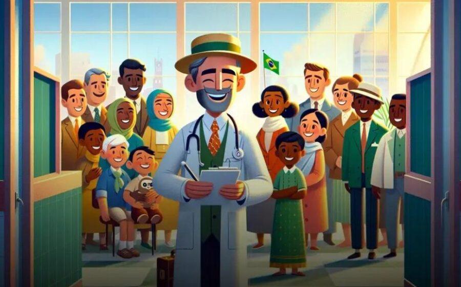 André Luís candidato ao governo do Maranhão na Feira da Cohab com microempreendedores