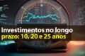 Gráfico descendente de Treasuries de 20 anos com bandeira do Brasil e símbolo de prejuízo, representando refúgio que virou armadilha