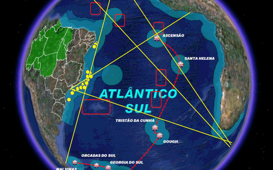 Navio de pesquisa na Zona de Fratura Romanche, Atlântico Sul, com cientistas preparando mergulhos a 6 mil metros de profundidade