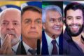 Treze candidatos à presidência do Brasil em atividades de campanha nas ruas, rádios e estúdios