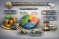 Gráfico da trajetória da dívida pública brasileira projetando aceleração para 4% do PIB ao ano após 2026