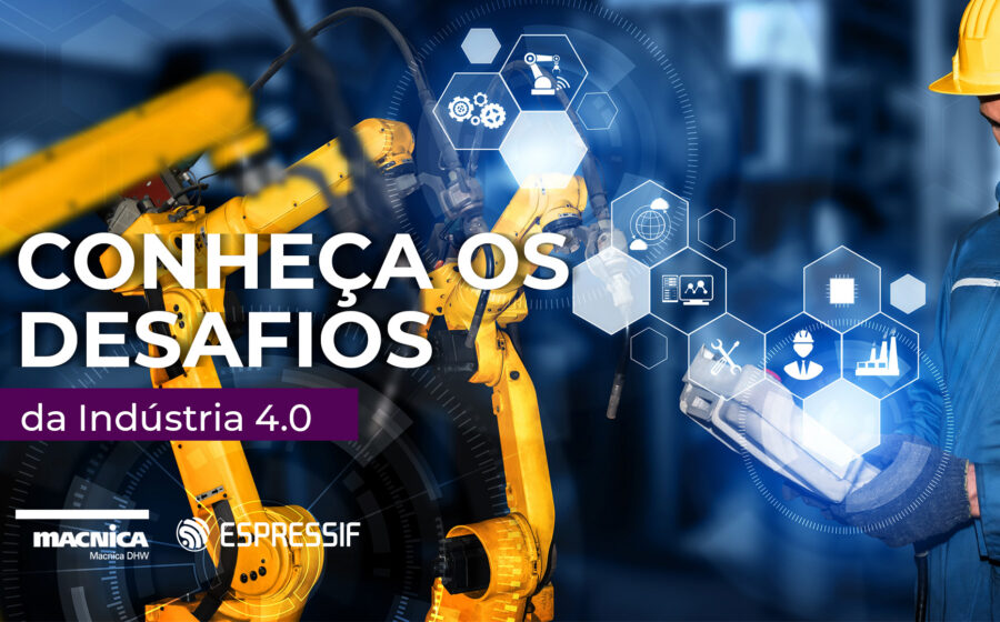 Fábrica inteligente com sensores IoT e dashboard de manutenção preditiva Industry 4.0