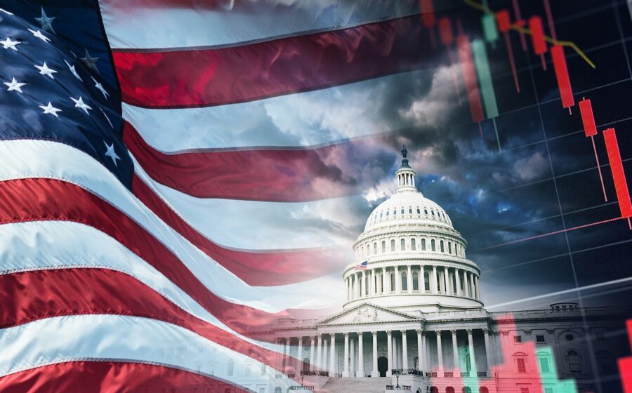 Gráfico de barras mostra entrada recorde de US$ 942 bi em ações dos EUA por investidores estrangeiros