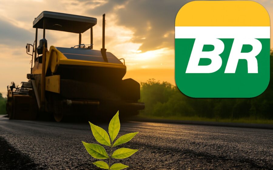 Asfalto verde sustentável produzido na refinaria Revap da Petrobras com óleo técnico de milho da Inpasa