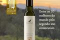 Garrafa de azeite Sabiá premiada no Flos Olei 2027 como melhor extração