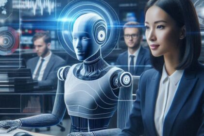 Inteligência artificial resolvendo equações de Navier-Stokes em tela digital com fórmulas matemáticas complexas