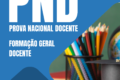 Professores em sala de aula com logotipo da Prova Nacional Docente e número 10 mil em destaque