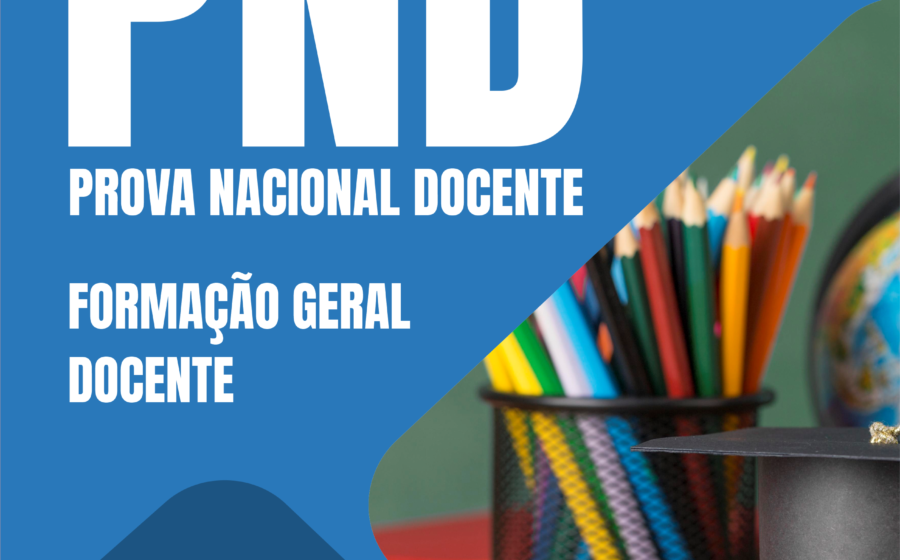 Professores em sala de aula com logotipo da Prova Nacional Docente e número 10 mil em destaque