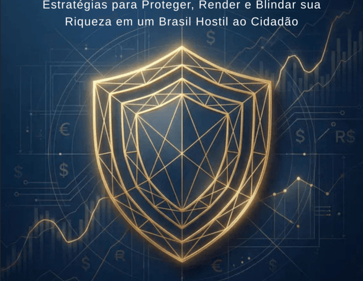Casal com disparidade patrimonial: homem preocupado, mulher tranquila, gráfico financeiro ao fundo mostrando desigualdade de renda