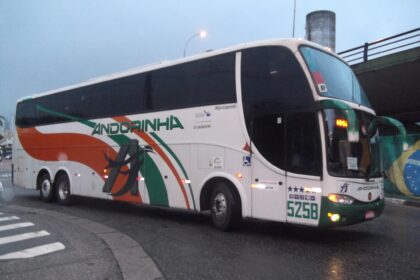 Ônibus verde da FlixBus em estrada brasileira simbolizando 2 mil linhas travadas na ANTT