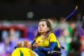 Judocas paralímpicos brasileiros no pódio do Mundial de Tbilisi com medalhas de ouro
