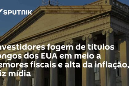 Gráfico comparativo mostra rentabilidade negativa de Treasuries de 10 anos versus CDI e títulos brasileiros