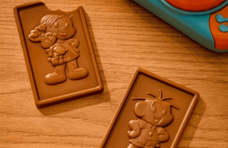 Tablete de chocolate Turma da Mônica edição limitada relançamento Patties 2024