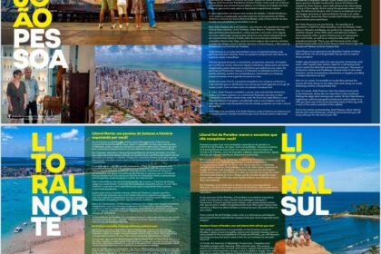 Praia paradisíaca do Litoral Sul da Paraíba com mar azul e coqueirais