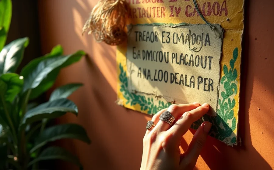 Jardineira em varanda de apartamento à noite com plantas densas sugerindo refúgio de inseto barulhento