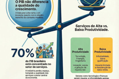Gráfico mostra paradoxo brasileiro: índice de miséria em queda mas satisfação com vida estagnada desde 2014