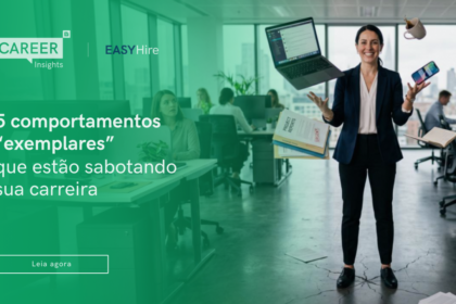 Profissional inseguro olhando para tela cheia de "curtidas" enquanto dados reais são ignorados ao fundo