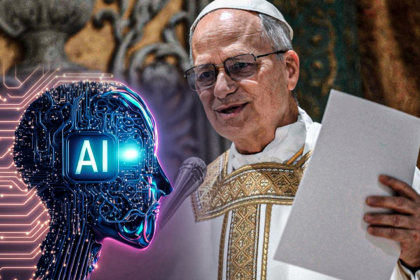 Papa Leão XIV discursa no Palácio do Eliseu em Paris sobre riscos da inteligência artificial