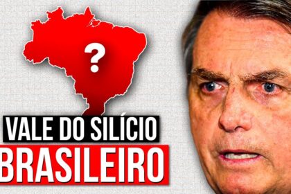 Gráfico de probabilidade P(doom) com silhueta de chip neural e símbolo de risco existencial