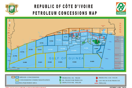 Petrobras assina contratos para 8 blocos exploratórios na Costa do Marfim