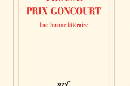 Capa do Prêmio Goncourt: livro com código binário simbolizando autoria por IA