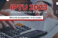 Calendário mostrando data 30 com alerta de vencimento da 7ª parcela do IPTU Maceió