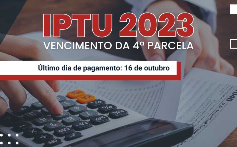 Calendário mostrando data 30 com alerta de vencimento da 7ª parcela do IPTU Maceió