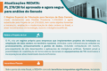 Data center com servidores e símbolo do governo brasileiro representando Redata travado