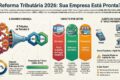 Gráfico mostra calendário da Reforma Tributária 2027 com incertezas políticas e impacto no mercado