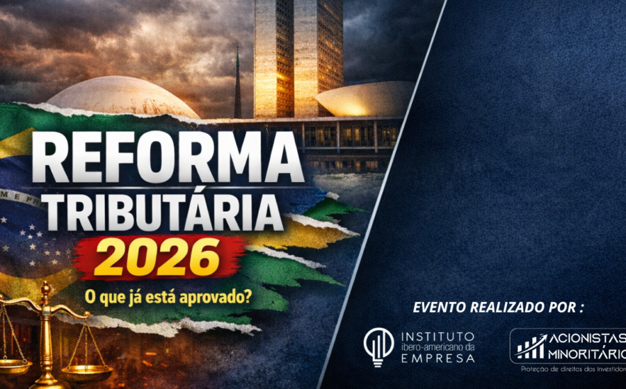 Infográfico da reforma tributária 2026 com candidatos à presidência e cronograma constitucional