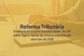Calendário destacando 30 de setembro com ícones de tributos IBS e CBS sobre fundo de escritório corporativo