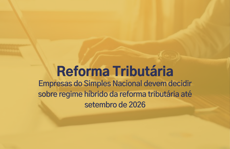 Calendário destacando 30 de setembro com ícones de tributos IBS e CBS sobre fundo de escritório corporativo