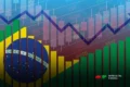 Gráfico comparando crescimento do PIB per capita e índice de felicidade no Brasil e Butão