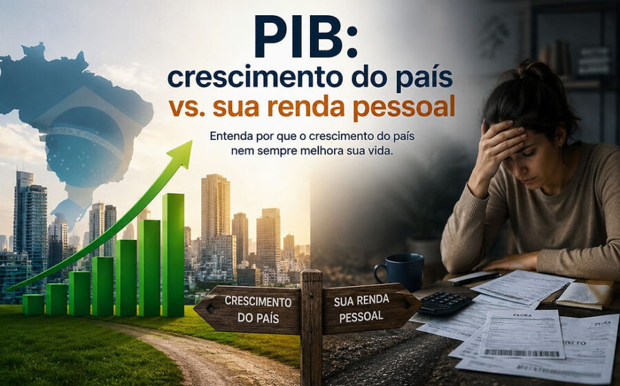 Gráfico mostra PIB crescendo enquanto curva de felicidade estagna, ilustrando paradoxo econômico