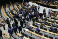 Plenário do Congresso Nacional durante votação de projeto que reduz impostos de resseguradoras