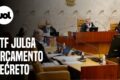 Ministro Gilmar Mendes no plenário do STF durante julgamento de precatórios do setor sucroalcooleiro