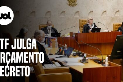 Ministro Gilmar Mendes no plenário do STF durante julgamento de precatórios do setor sucroalcooleiro