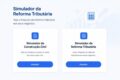 Tela do simulador da Reforma Tributária no site da Receita Federal mostrando cálculo de impostos para Simples Nacional 2027