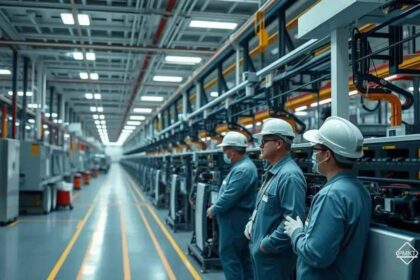 Fábrica da EnerVenue em Changzhou, China, produzindo baterias de níquel-hidrogênio para armazenamento de energia