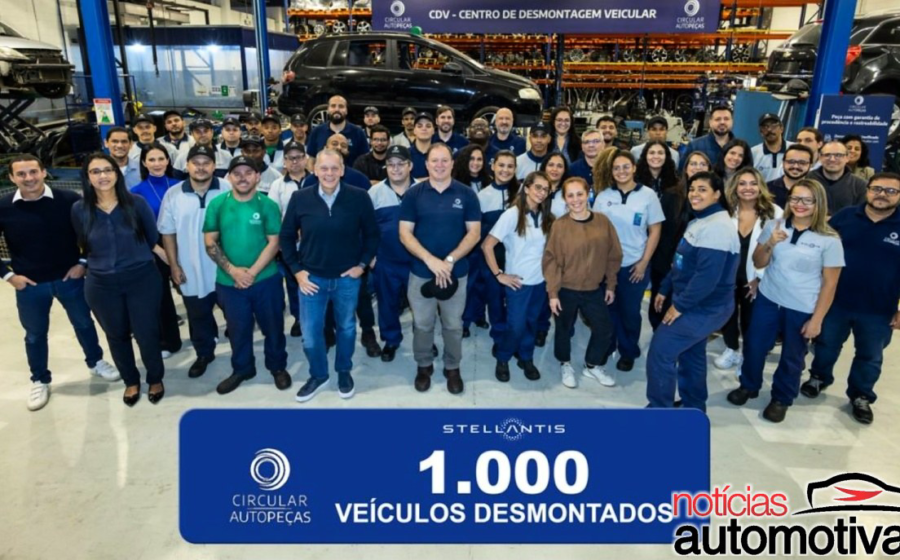 Centro de Desmontagem Veicular Stellantis em Osasco com peças automotivas recondicionadas para economia circular