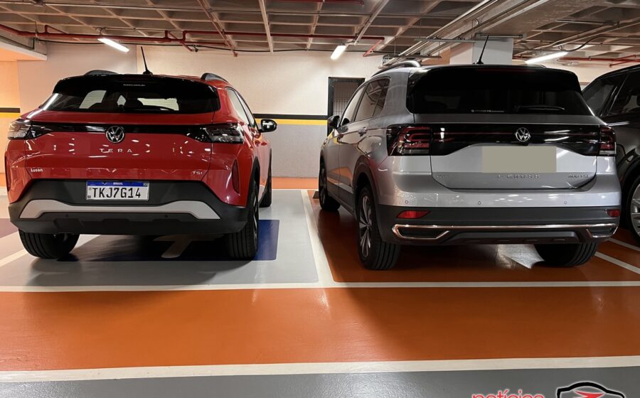 Volkswagen T-Cross e Tera lado a lado em disputa acirrada por liderança de SUVs no Brasil